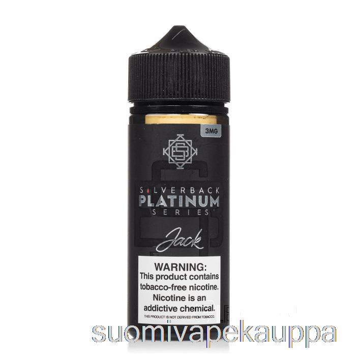 Vape Kauppa Jack - Silverback Platinasarja - 120ml 3mg